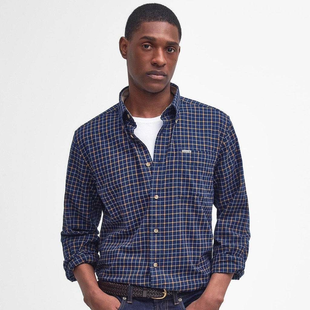 Barbour Bank Shirt In Navy