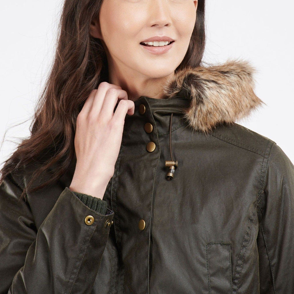 Barbour kelsall waxed deals jacket olive