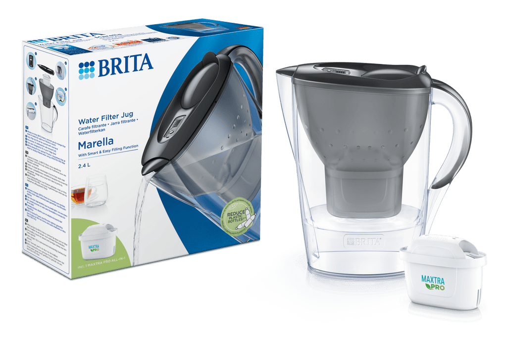 BRITA Marella Cool Graphite 2.4 L + 1 filter cartridge