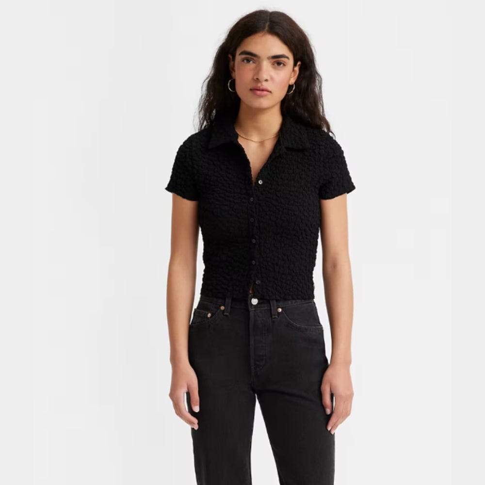 Levi s Cloud Button Up Blouse in Black