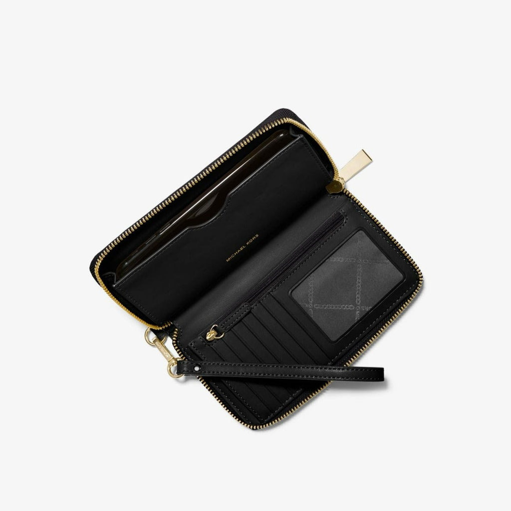 Michael Kors Large Crossgrain Leather Smartphone Convertible Crossbody Bag  in Brown