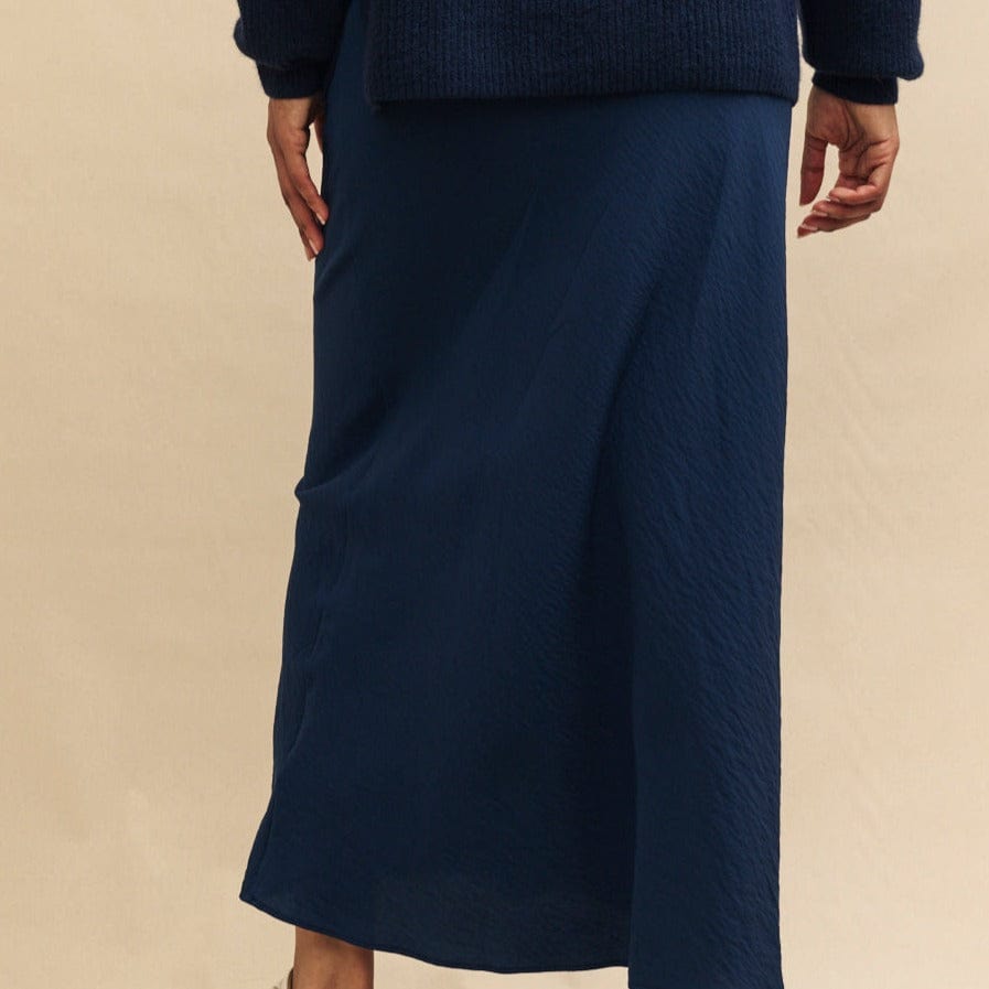 Midi slip skirt something navy best sale