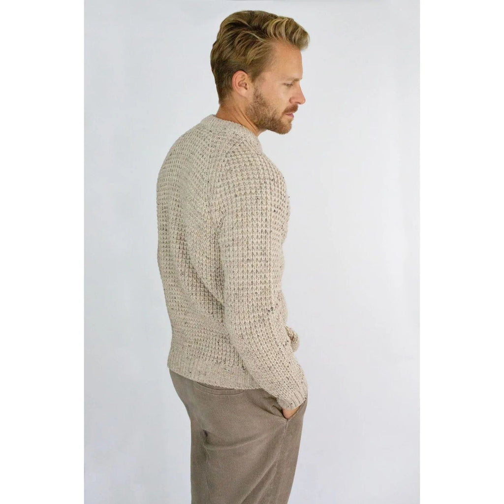 Peregrine waffle shop crew neck jumper