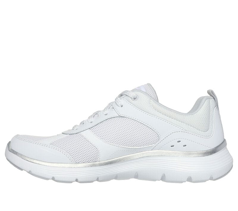 Skechers Flex Appeal 5.0 Fresh Touch in White Silver