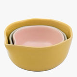 Jamie Oliver Big Love Nesting Stoneware Pinch-Me Pots in Multi