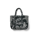 Christy Wimbledon Upcycle Tote in Green Hyacinth, One Size