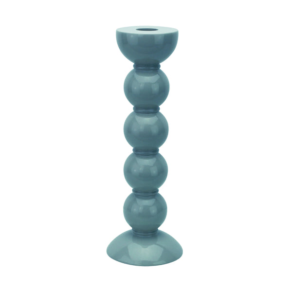 Addison Ross Tall Bobbin Candlestick 24cm In Chambray