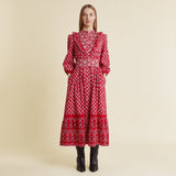 Albaray Red Mix Print Dress Red