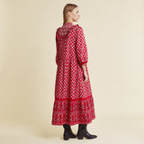 Albaray Red Mix Print Dress Red