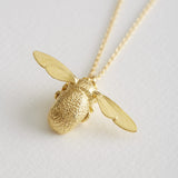 Alex Monroe Bumblebee Necklace in Gold