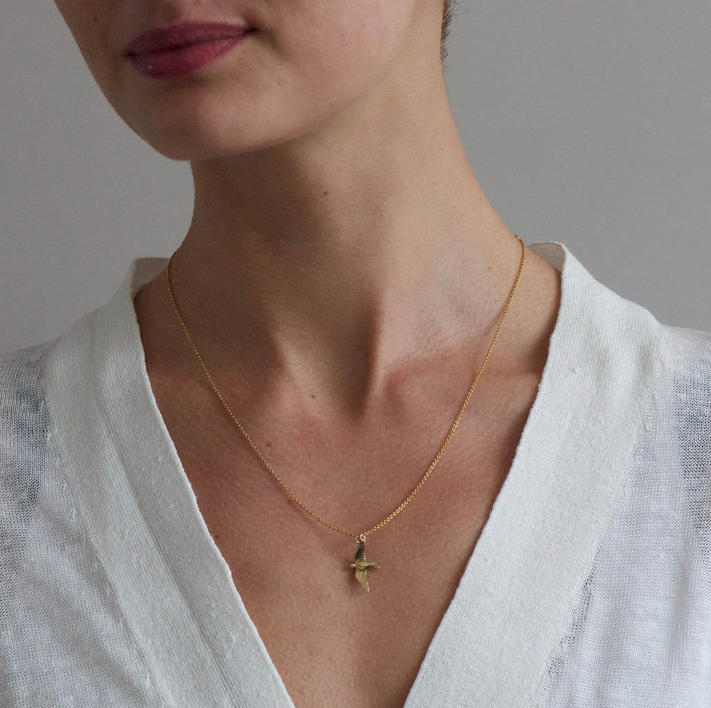 Alex Monroe Dragonfly Necklace Gold Plated - Starlet