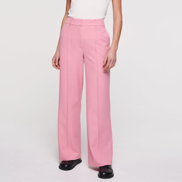 Pink, Tailored Ankle Length Trouser