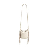 AllSaints Evaline Fringe Crossbody White