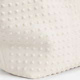 AllSaints Hannah Leather Studded Tote Bag Salt Lake White