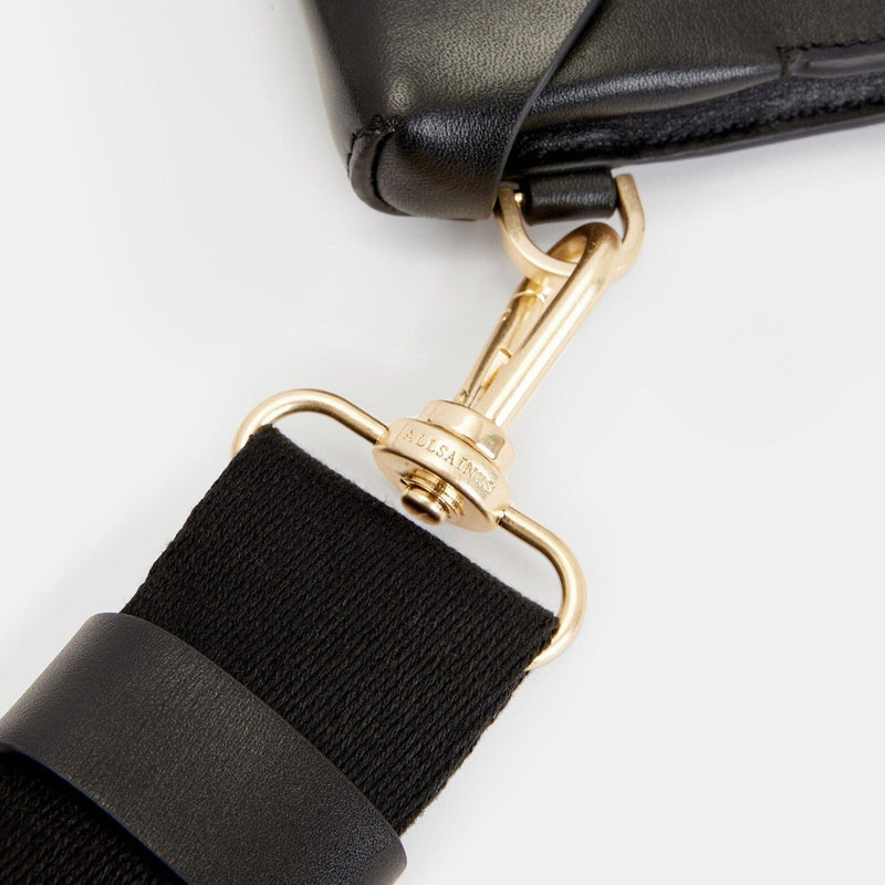 Dark Brown & Gold Cross Body Strap - Adjustable Soft Nylon