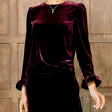 Aspiga Victoria Velvet Top Berry