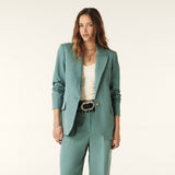 Ba&sh Gayne Long-Sleeve Jacket in Green