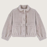 Ba&sh Paros Faux Fur Jacket in Grey