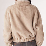 Ba&sh Paros Faux Fur Jacket in Grey