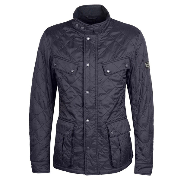 Barbour International Tourer Ariel Polar Quilted Jacket In Navy