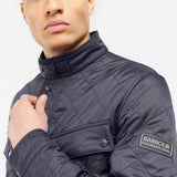 Barbour International Tourer Ariel Polar Quilted Jacket In Navy