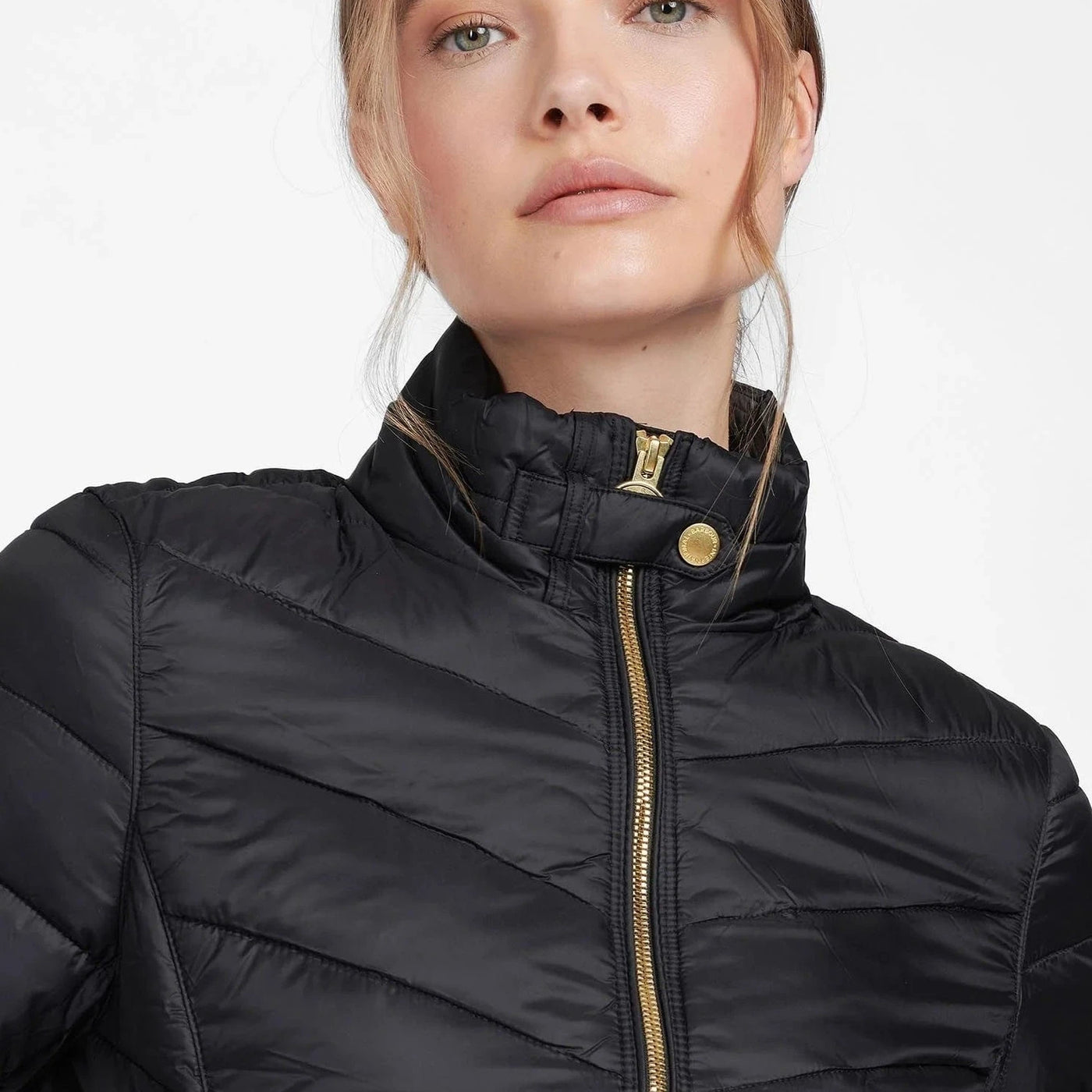 Barbour International Aubern Quilted Jacket in Black