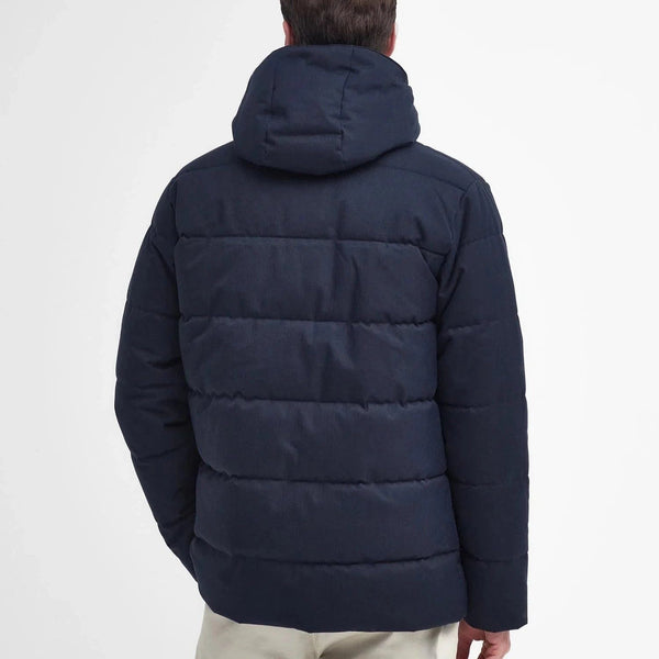 Barbour Brampton Puffer Jacket In Dark Navy