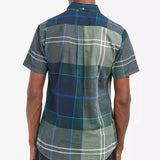 Barbour Douglas Short Sleeve Tartan Shirt, Kielder Blue Tartan