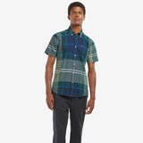 Barbour Douglas Short Sleeve Tartan Shirt, Kielder Blue Tartan