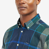 Barbour Douglas Short Sleeve Tartan Shirt, Kielder Blue Tartan