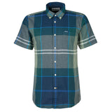 Barbour Douglas Short Sleeve Tartan Shirt, Kielder Blue Tartan