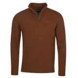 Barbour Essential Lambswool Half Zip Sweater In Sandstone