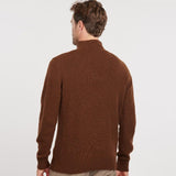 Barbour Essential Lambswool Half Zip Sweater In Sandstone