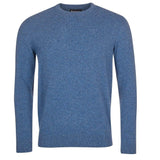 Barbour Essential Lambswool V-Neck Jumper In Blue