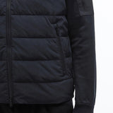 Barbour International Stanley Hooded Quilted Sweatshirt In Black