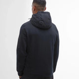 Barbour International Stanley Hooded Quilted Sweatshirt In Black