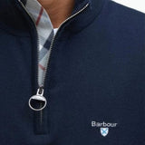 Barbour Lingwood Cotton Half Zip Sweater In Navy