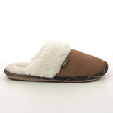 Barbour Lydia Mule Camel Suede Slippers