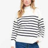 Barbour Pearl Knitted Jumper Ecru Stripe