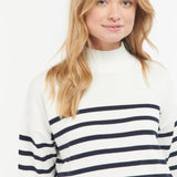 Barbour Pearl Knitted Jumper Ecru Stripe