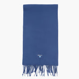 Barbour Plain Lambswool Scarf In True Navy