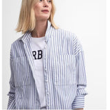 Barbour Violetta Shirt In Chambray Stripe