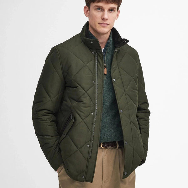 Barbour Winter Chelsea Quilted Jacket In Sage