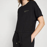 Barbour International Berlina Short Sleeve Jersey Playsuit - Black