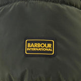 Barbour International Boston Longline Quilted Jacket in Green