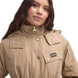 Barbour International Roberta Showerproof Jacket In Light Trench