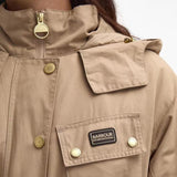 Barbour International Roberta Showerproof Jacket In Light Trench