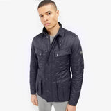 Barbour International Tourer Ariel Polar Quilted Jacket In Navy