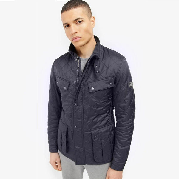 Barbour international ariel polarquilt jacket black best sale