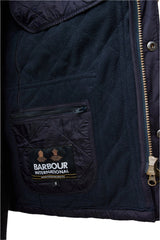 Barbour International Tourer Ariel Polar Quilted Jacket In Navy